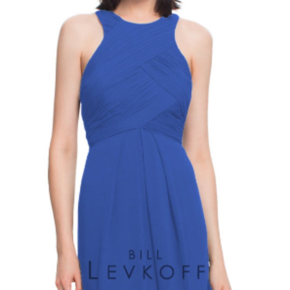 Bill Levkoff Style 1455 Horizon Blue Formal Dress